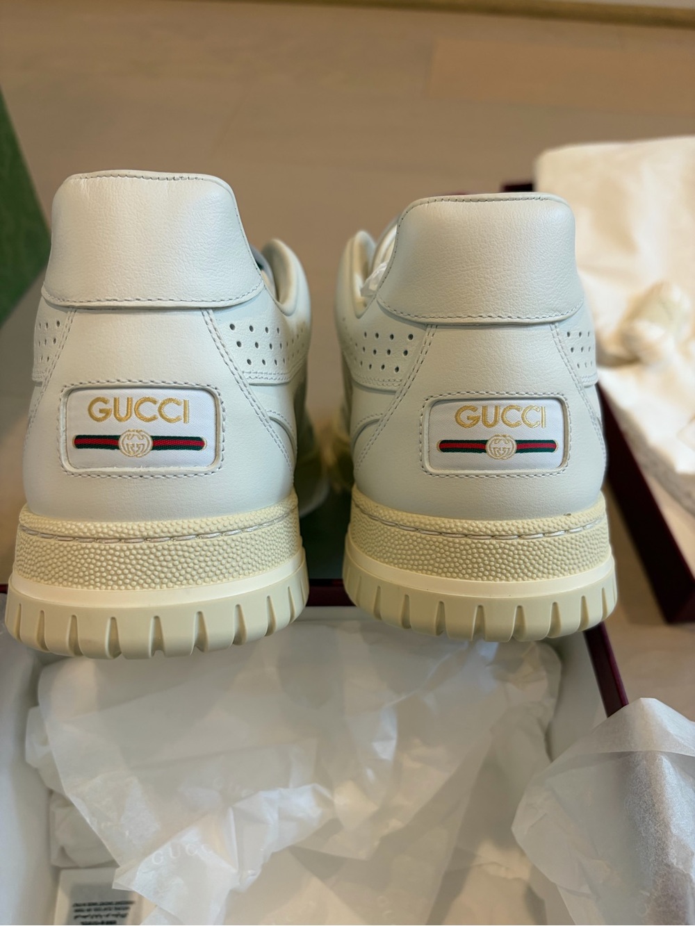 Gucci Re-Web sneaker Low Top Leather Sneakers - Picture 12 of 14